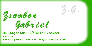 zsombor gabriel business card